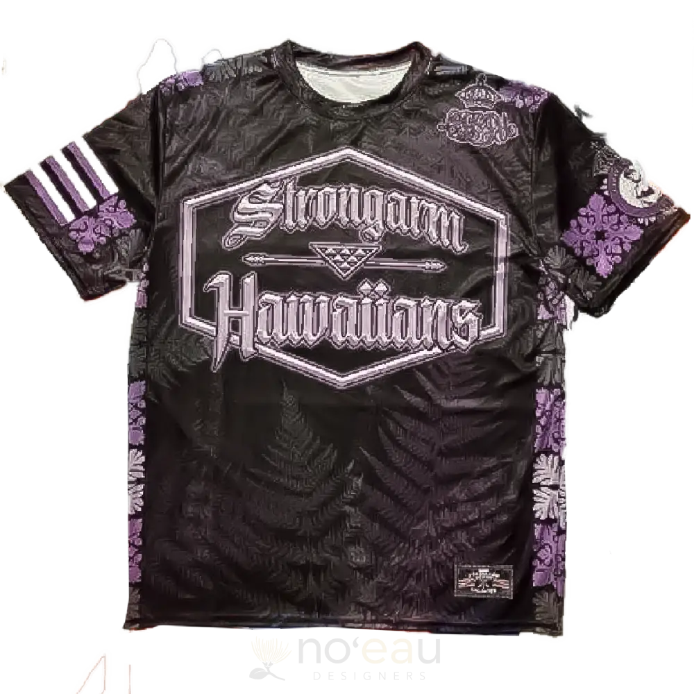 STRONGARM HAWAIIANS - Queen Liliʻuokalani Purple Sub Dye T-Shirt - Noʻeau Designers