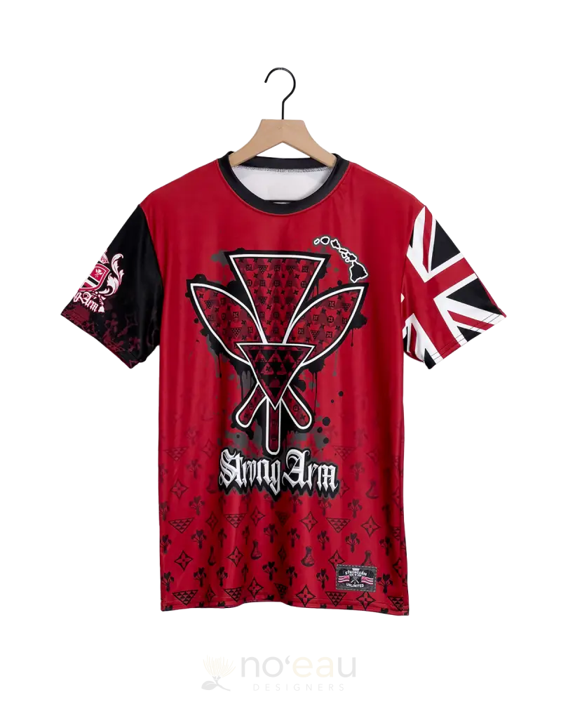 Strongarm Hawaiians - Red Kahili Lv Sub Dye Men’s Clothing