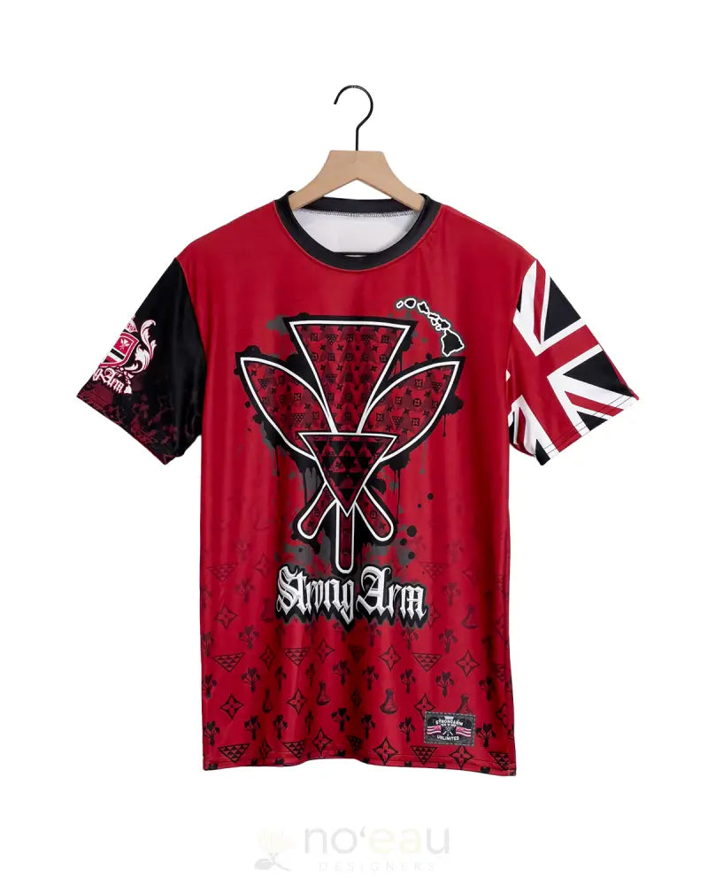 Strongarm Hawaiians - Red Kahili Lv Sub Dye Men’s Clothing