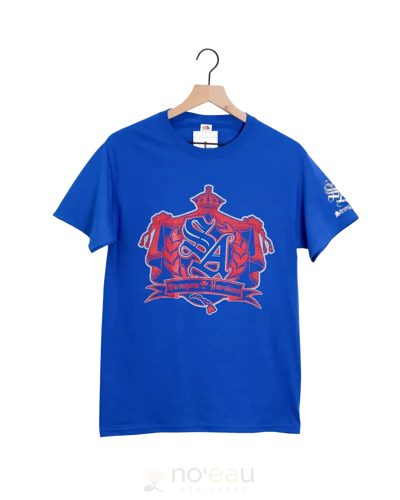 Strongarm Hawaiians - Regal Blue T-Shirt Men’s Clothing