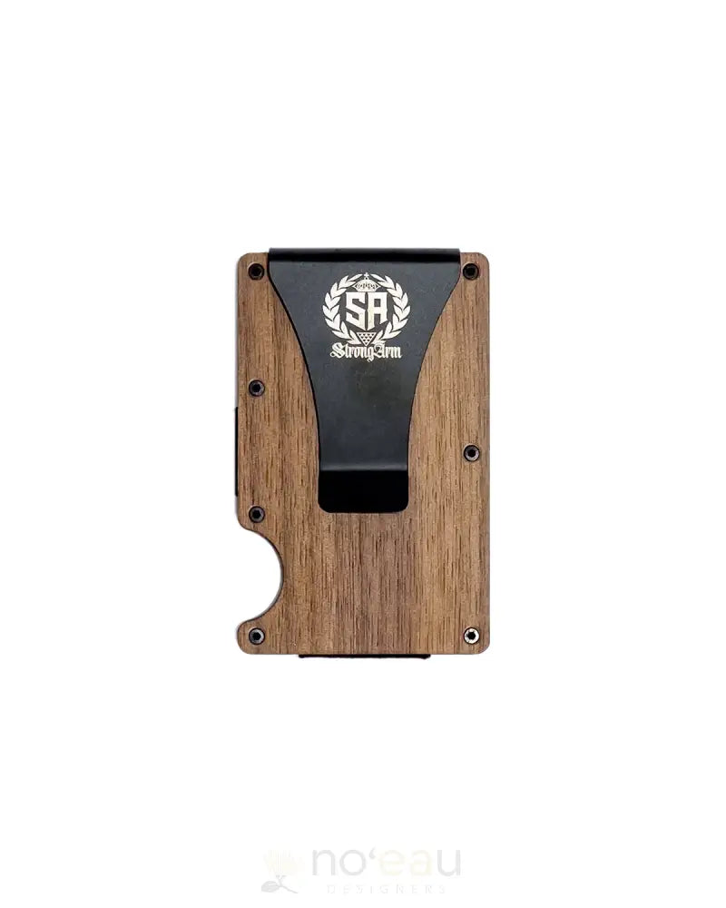 STRONGARM HAWAIIANS - SA Brown Wood Wallet/Money Clip - Noʻeau Designers