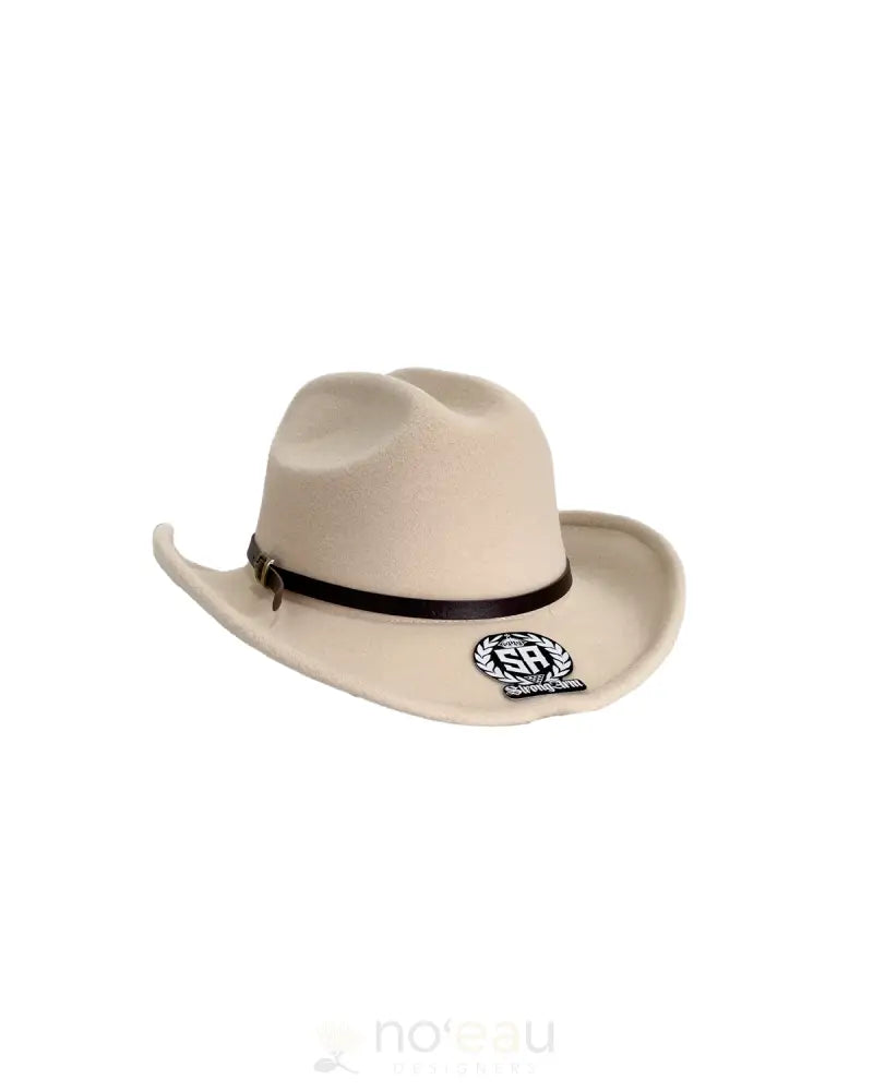 STRONGARM HAWAIIANS - SA Felt Cowboy Hats KEIKI / Beige ACCESSORIES
