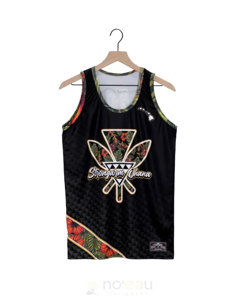Strongarm Hawaiians - Sa Floral Kahili Tank Top Sub Dye Mens Clothing