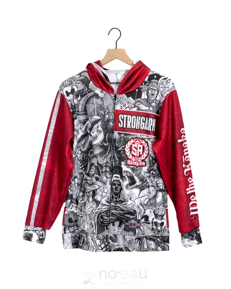 Strongarm Hawaiians - Sa Hawaiian Comic Zip Hoodie Men’s Clothing