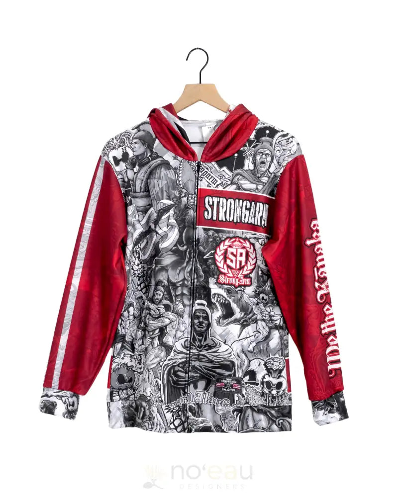 Strongarm Hawaiians - Sa Hawaiian Comic Zip Hoodie Men’s Clothing