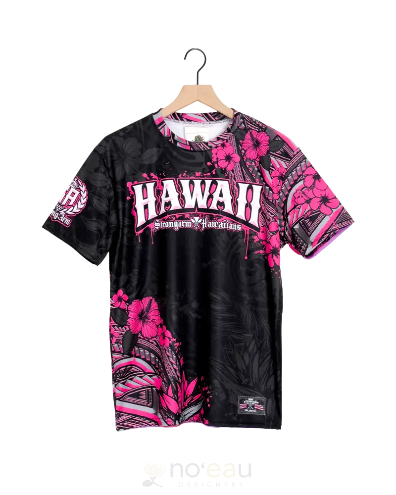 Strongarm Hawaiians - Sa Pink Hawaii Tribal Sub Dye T-Shirt Men’s Clothing