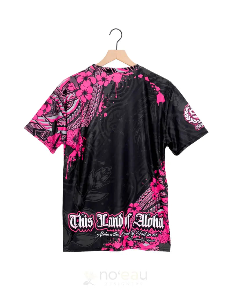 Strongarm Hawaiians - Sa Pink Hawaii Tribal Sub Dye T-Shirt Men’s Clothing