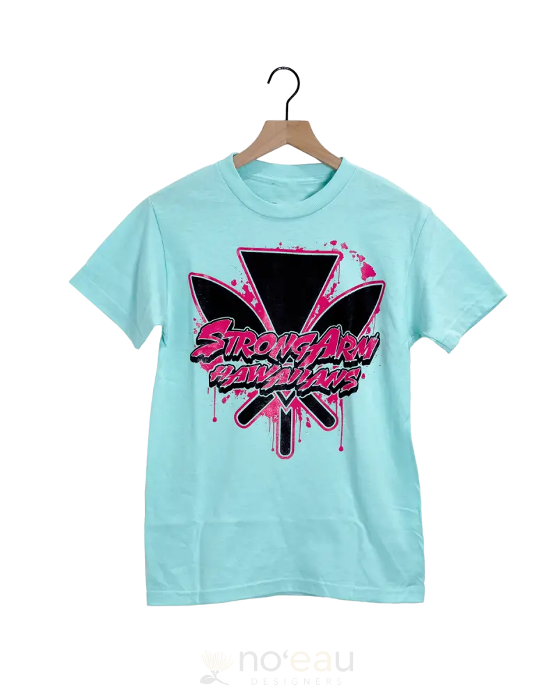 Strongarm Hawaiians - Sa Vice Turquoise T-Shirt Men’s Clothing