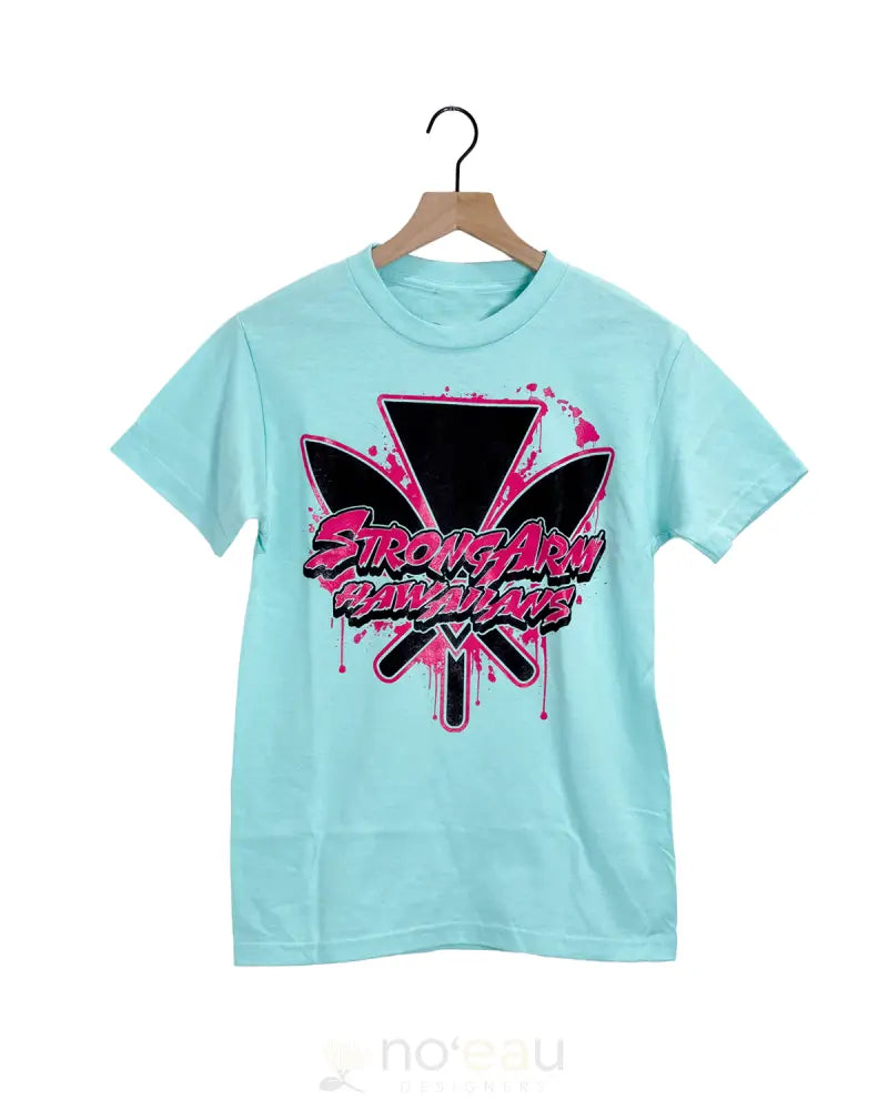 Strongarm Hawaiians - Sa Vice Turquoise T-Shirt Men’s Clothing