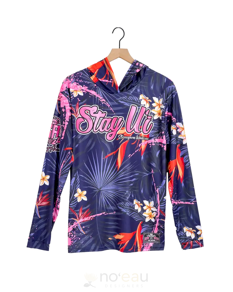 Strongarm Hawaiians - Stay Ui Bird Of Paradise Women’s Sub Dye Hoodie Women’s Clothing