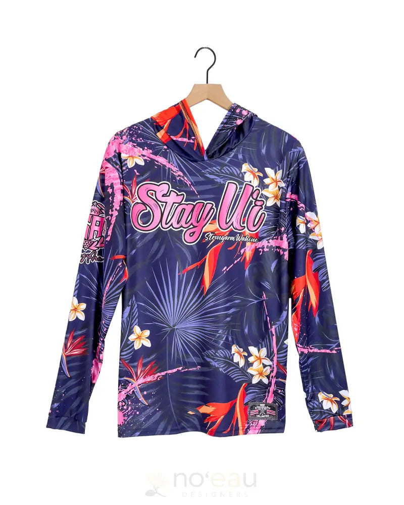 Strongarm Hawaiians - Stay Ui Bird Of Paradise Women’s Sub Dye Hoodie Women’s Clothing