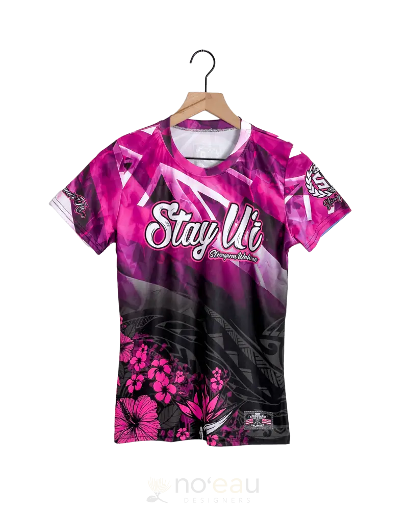 Strongarm Hawaiians - Stay Ui Hawaiian Tribal Pink/Black Sub Dye Women’s Clothing