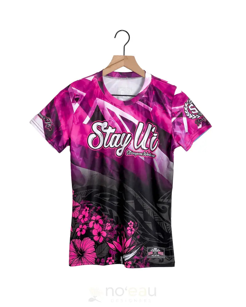 Strongarm Hawaiians - Stay Ui Hawaiian Tribal Pink/Black Sub Dye Women’s Clothing