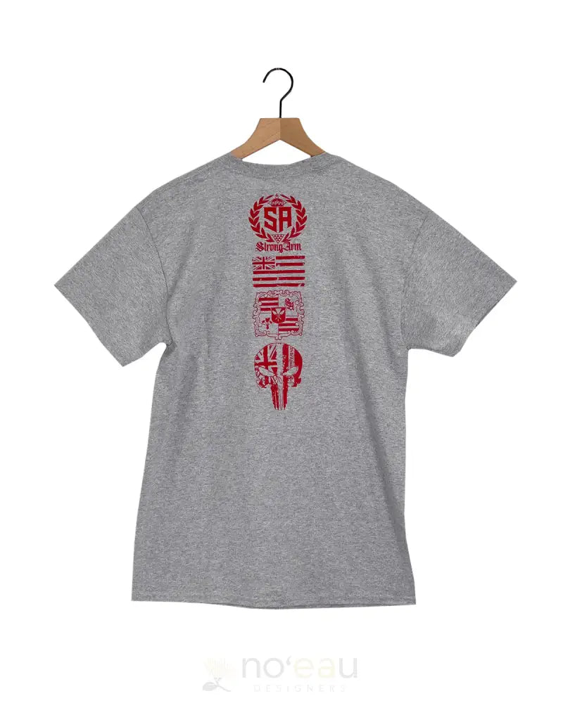 STRONGARM HAWAIIANS - Wala'au Grey (Y/R) T-Shirts - Noʻeau Designers