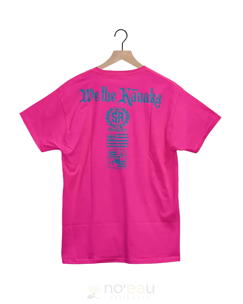 Strongarm Hawaiians - We The Kanaka Pink/Teal Shirt Men’s Clothing