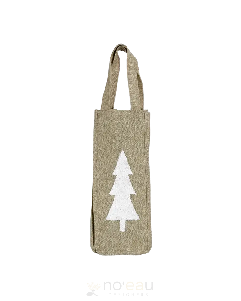 Susie Q Creations - Burlap Wine Bags Christmas Trees Accessories