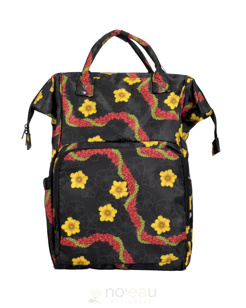 The Keiki Dept - Assorted Diaper Bag Backpack Pua Liilii/Black Kid’s Items