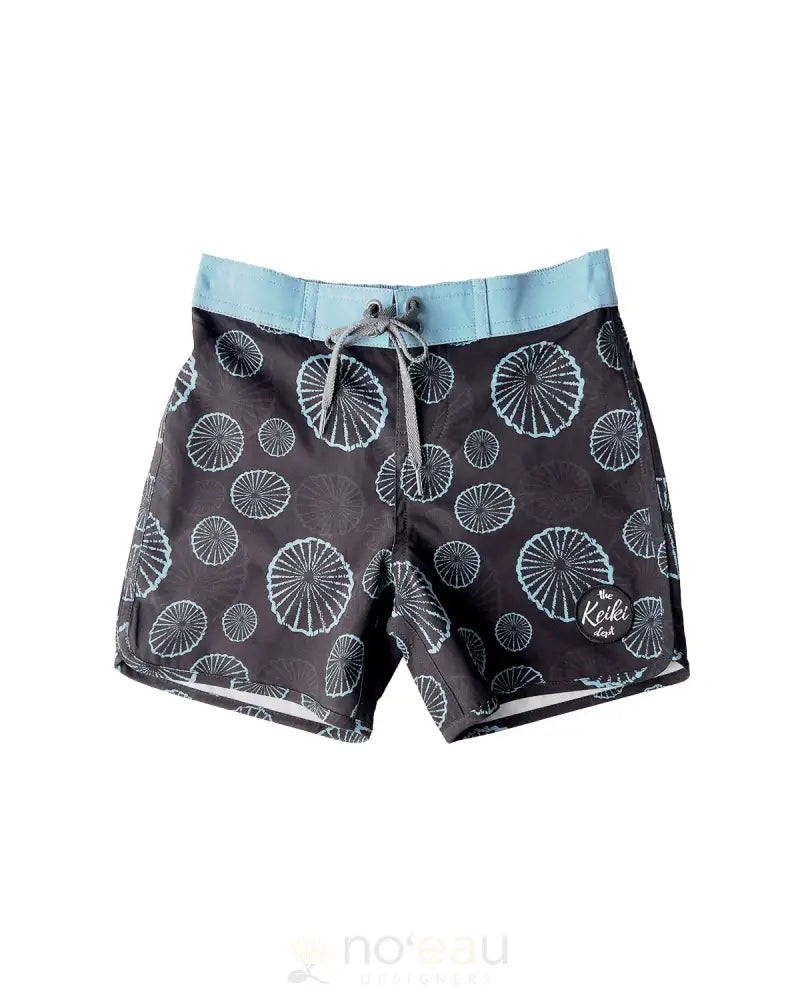 THE KEIKI DEPT. - Black Opihi Boardshorts - Noʻeau Designers