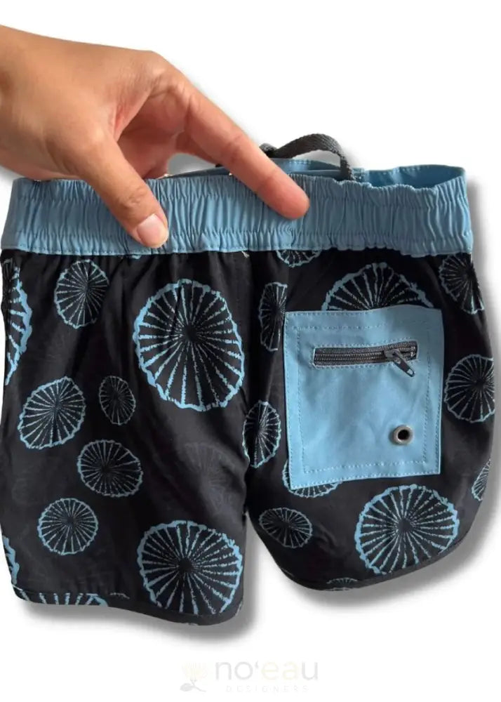 THE KEIKI DEPT. - Blue Opihi Boardshorts - Noʻeau Designers