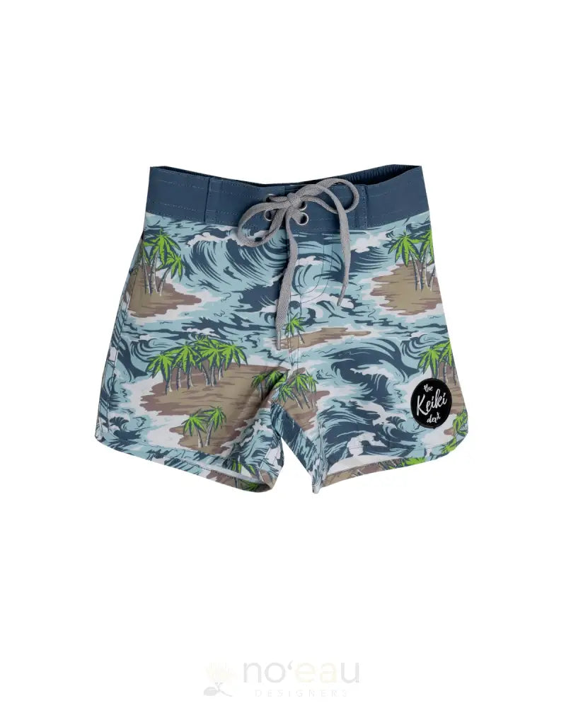 THE KEIKI DEPT - Camo Palms Keiki Boardshorts - Noʻeau Designers