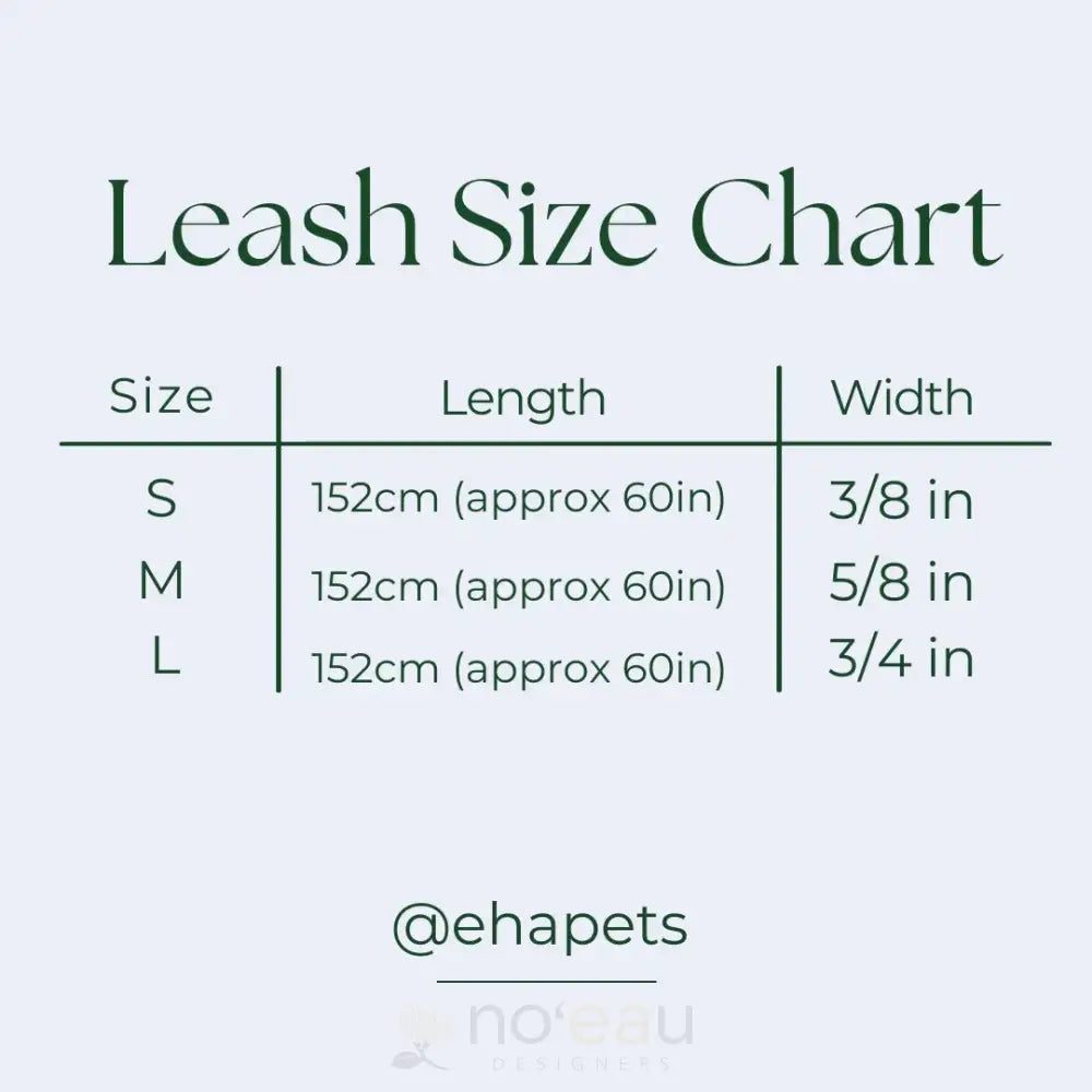 THE KEIKI DEPT - Green Kalo Doggie Leash - Noʻeau Designers