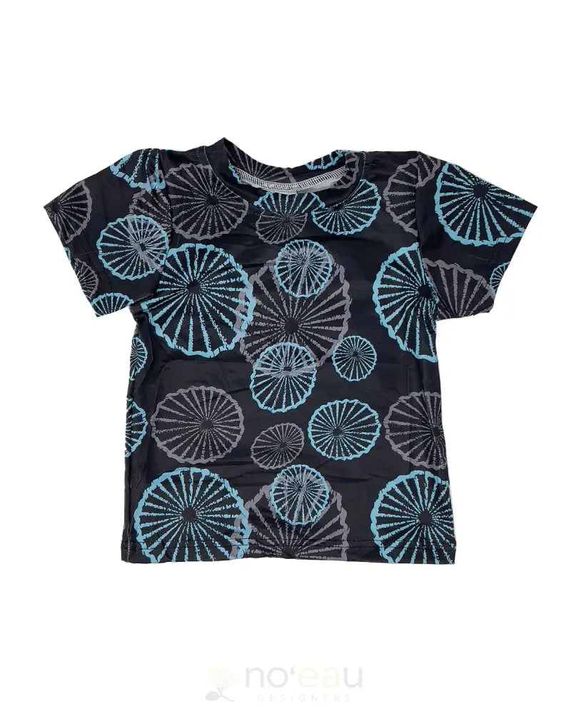 THE KEIKI DEPARTMENT - Kawai Unisex Black Opihi All Over Tee - Noʻeau Designers