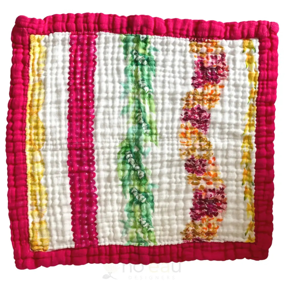 THE KEIKI DEPT - Nā Lei O Hawaiʻi Burp Cloth/Security Blanket - Noeau Designers