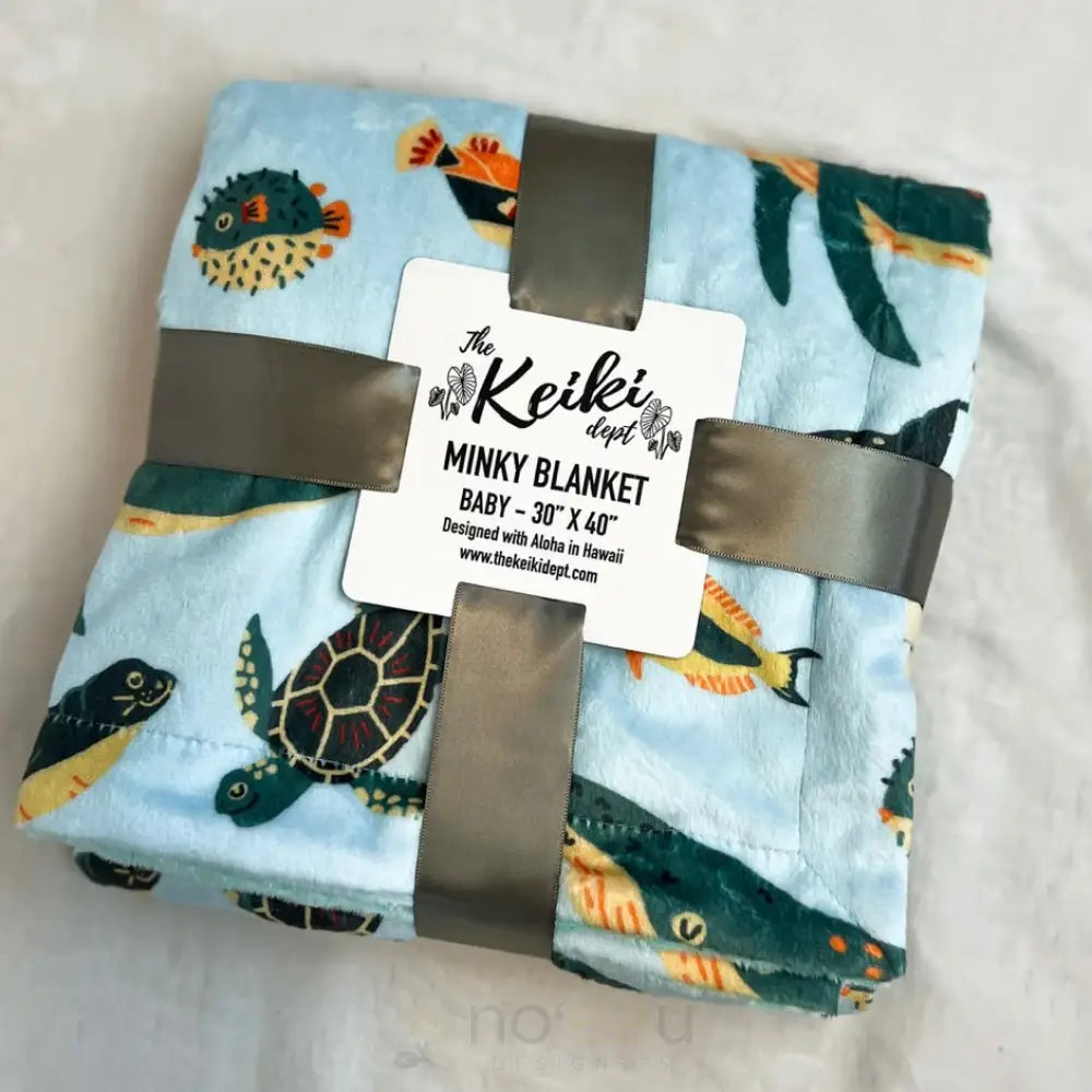 THE KEIKI DEPT - Ocean Friends Minky Blanket - Noʻeau Designers