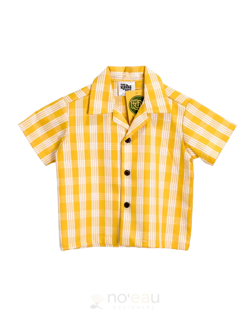 The Keiki Dept - Keiki Palaka Boys Shirt Ilima / 2Y Kid’s Clothing