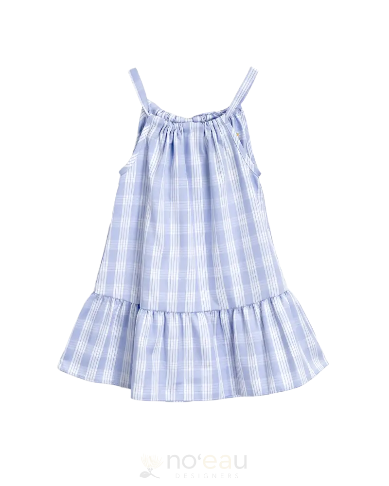 The Keiki Dept - Keiki Palaka Girls Dress Baby Blue / 2Y Kid’s Clothing