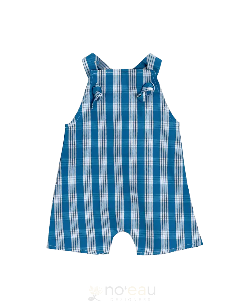 The Keiki Dept - Palaka Keiki Romper Blue / 6M Kid’s Clothing