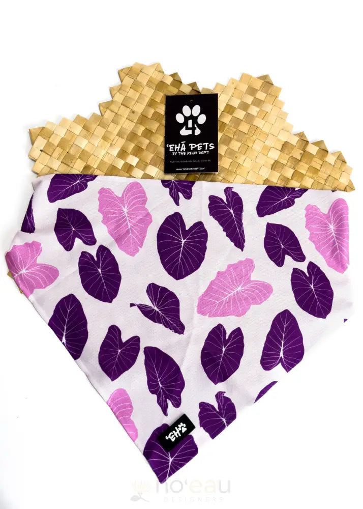 THE KEIKI DEPT - Pink Kalo Doggie Bandana - Noʻeau Designers