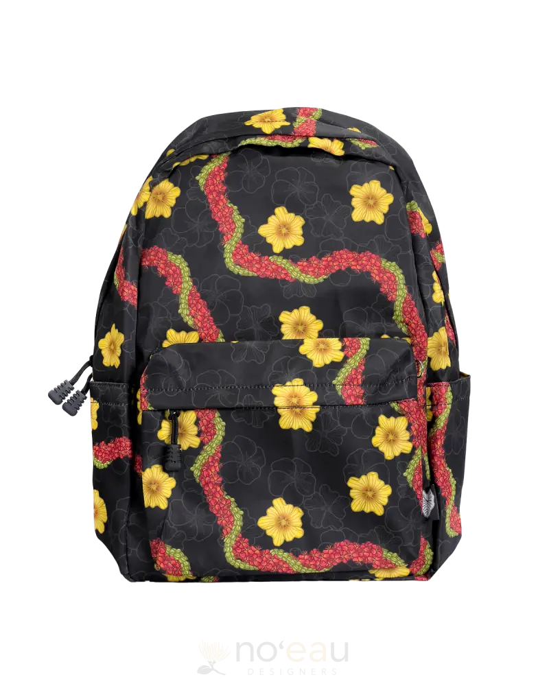 The Keiki Dept - Pua Liilii Black Mea Collection Backpack Kid’s Items