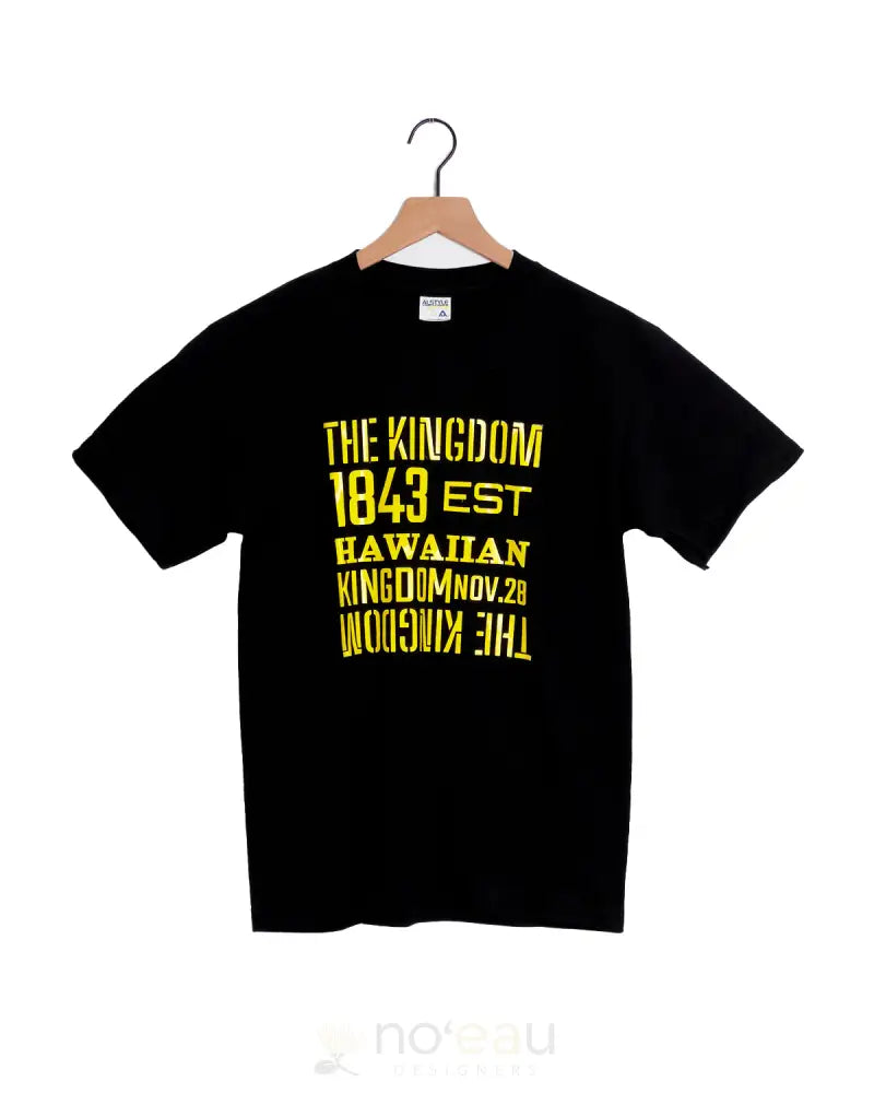 THE KINGDOM DESIGNS - 1843 Black/Yellow T-Shirt - Noʻeau Designers