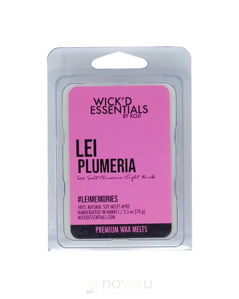 WICK'D ESSENTIALS - Plumeria Wax Melts - Noʻeau Designers