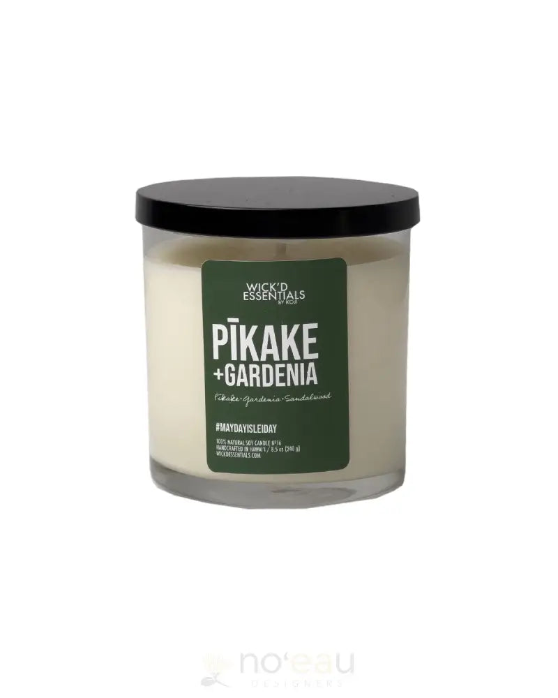 WICK'D ESSENTIALS - Pikake + Gardenia Seasonal Candle - Noʻeau Designers