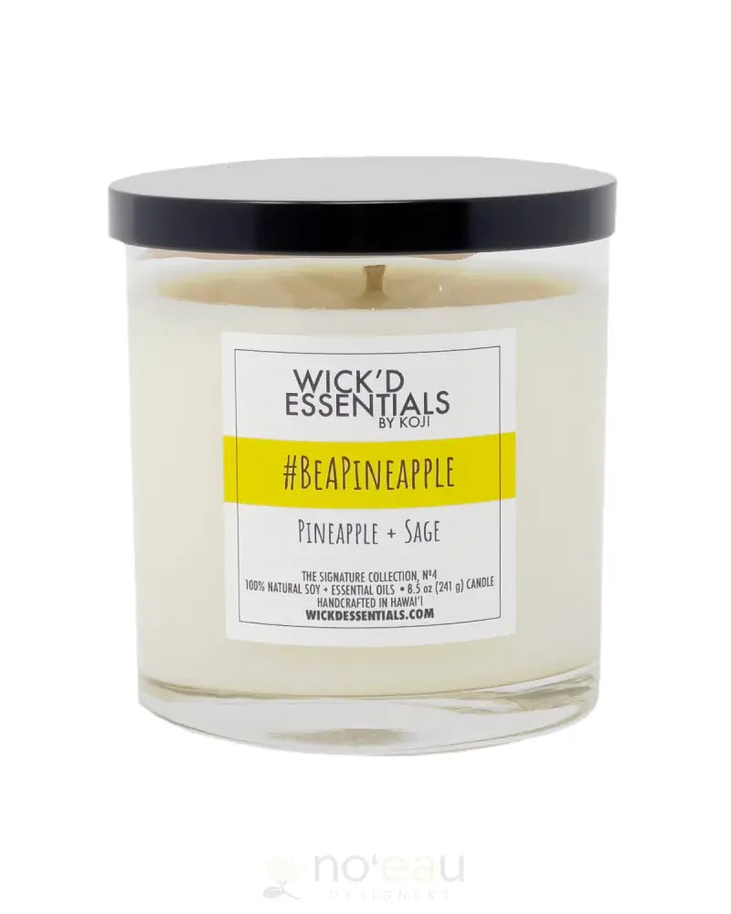 WICK'D ESSENTIALS - Pineapple + Sage Candle - Noʻeau Designers