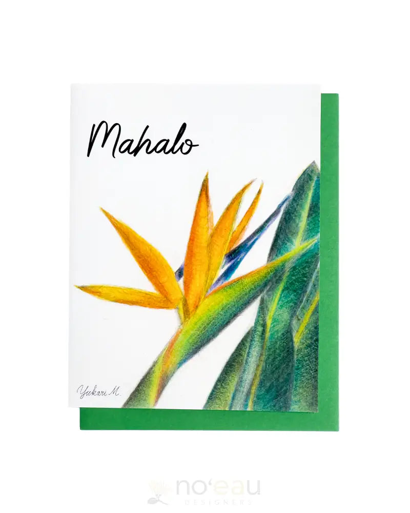 YUKARI ART Mahalo Bird of Paradise Greeting Card STATIONERY