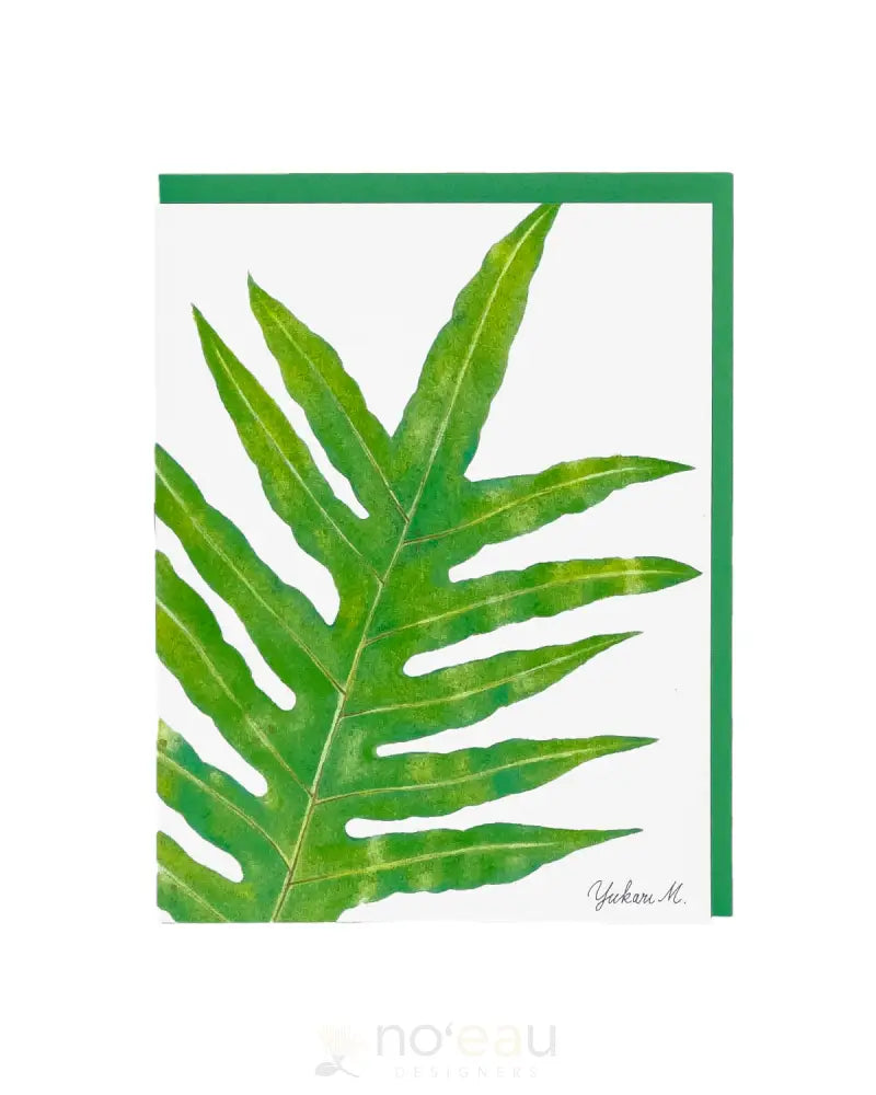 YUKARI'S ART - Lauaʻe Greeting Card - Noʻeau Designers