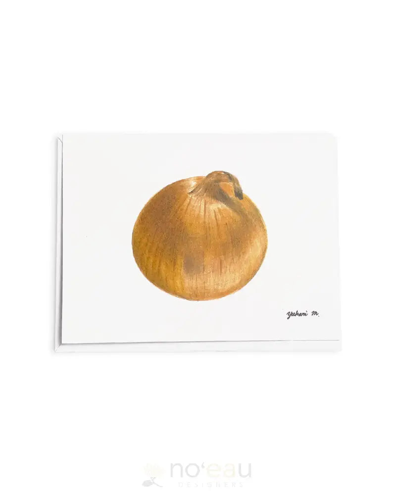 YUKARI'S ART - Onion Greeting Card - Noʻeau Designers